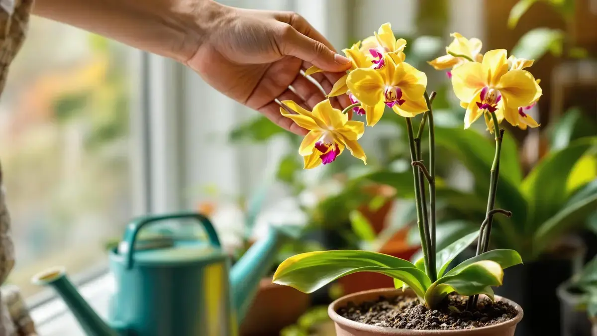 Gele bladeren op een orchidee: hoe je je plant kunt redden met eenvoudige handelingen