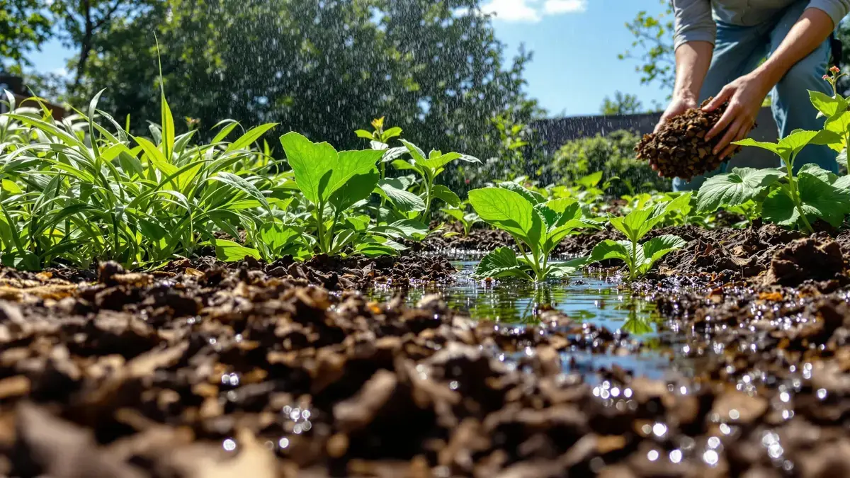 Deze weinig bekende methode helpt je om in de zomer water te besparen door je grond in een echt natuurlijk reservoir te transformeren