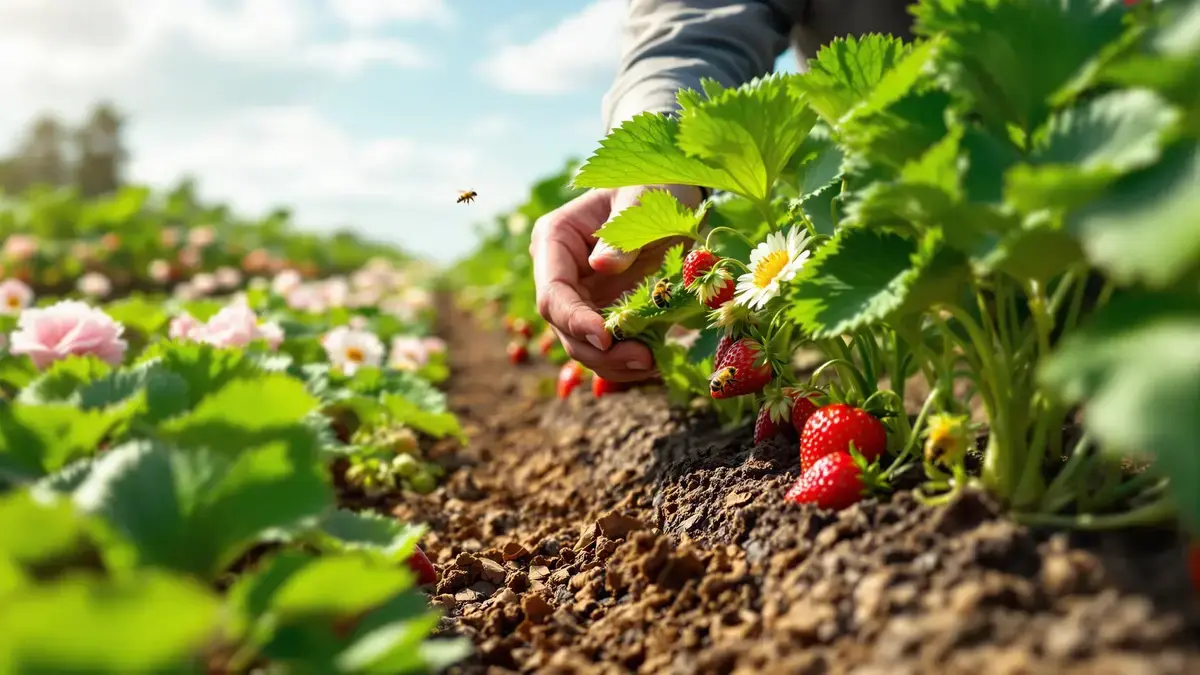 Verhoog de oogst van je aardbeien met deze onmisbare handeling die je moet aannemen zodra je aardbeiplanten in bloei staan