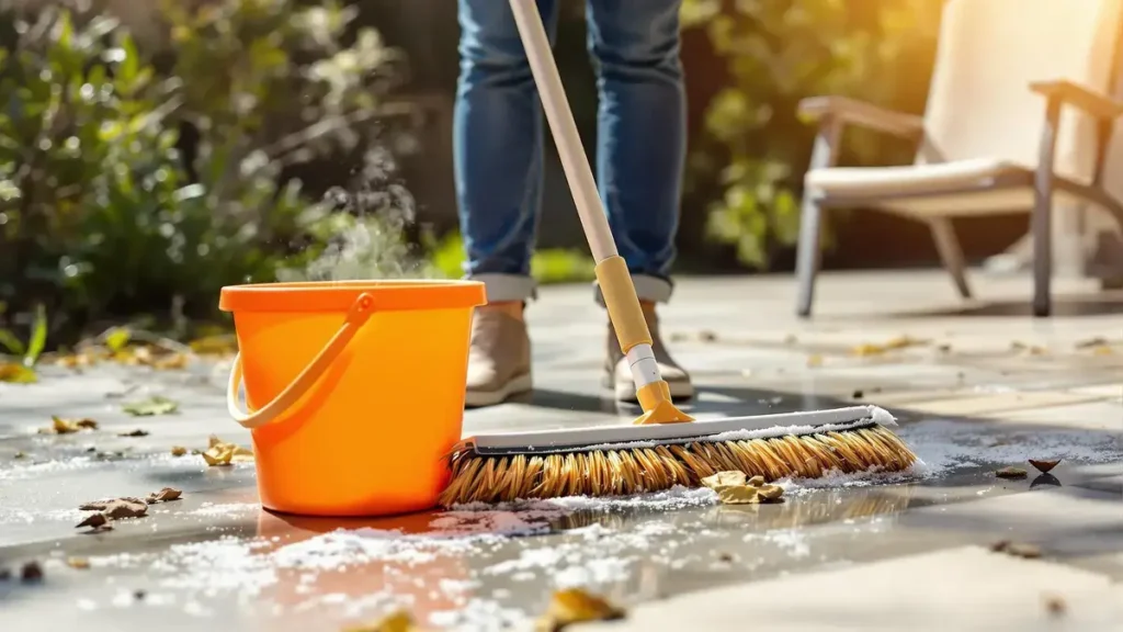 Verwijder de wintervervuiling van je buitenruimtes met deze krachtige tip