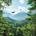 China, een echte groene long: 142,6 miljard bomen geïdentificeerd met lasers van drones