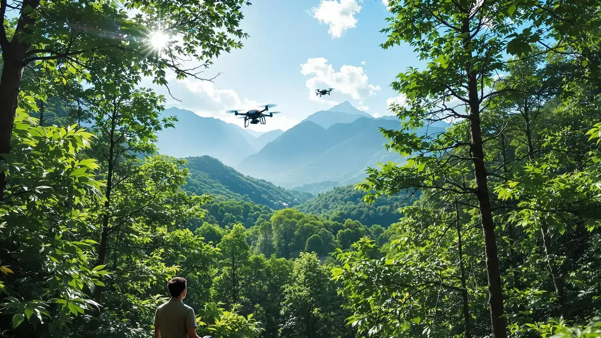 China, een echte groene long: 142,6 miljard bomen geïdentificeerd met lasers van drones